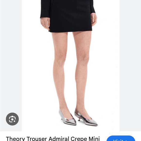 NWT THEORY Admiral Crepe Skirt size 12 - Picture 4 of 7
